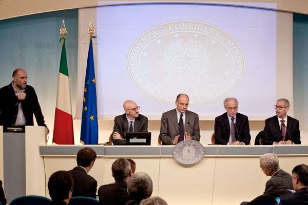 Presentazione del rapporto a Palazzo Chigi - fonte: Governo